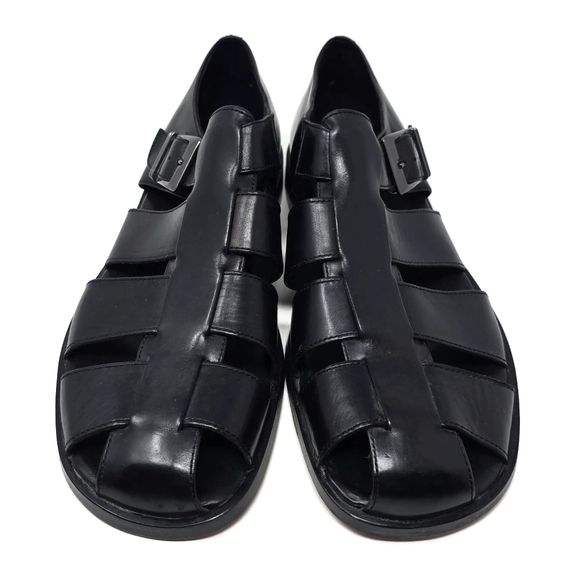 Men\'s Black Leather Sandals main image 11